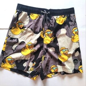 NWT Neff Rubber Duck Swim Trunks Mens Size L